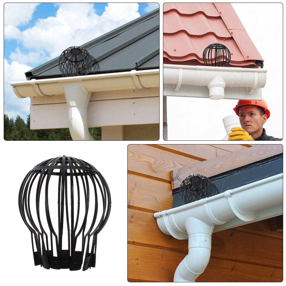 Worgeous 6pcs Plastic Gutter Blockage Guard Plastic Downspout Gutter ...